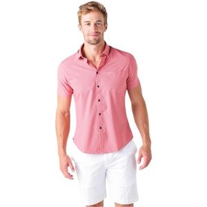 Mizzen + Main Leeward trim fit light weight Short Sleeve 1WS-0046 geo | Large